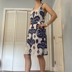 100% Silk Banana Republic Ikat Sundress sz 0